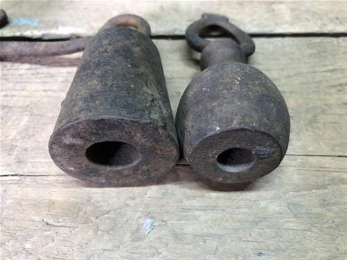 Craft Supplies & Tools > Tools & Equipment > Tool Parts & Accessories - Round Hanging Cast Iron Scale Weights Vintage Fair...
