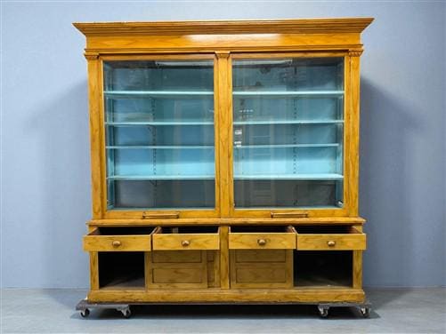 Home & Living > Furniture > Office Furniture - 8' Retail Store Display Cabinet, Vintage Apothecary, Backbar, Display Case,...