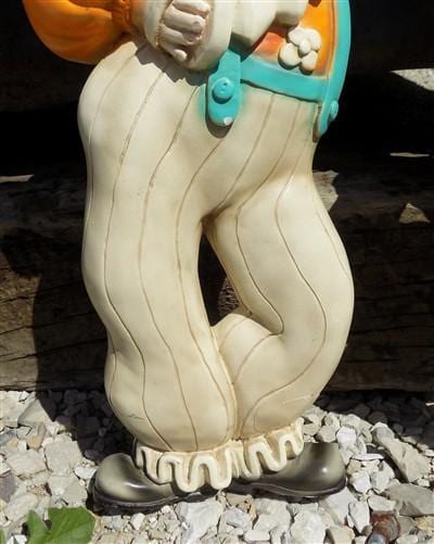 Pair Roman Art Co Plaster Clowns, Vintage Mid Century Chalkware, Circus Wall Art