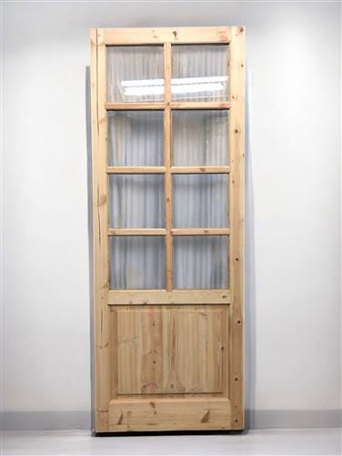 French Single Door (36x96.5) 8 Pane Glass Door European Styled FM21