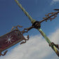 Weathervane Ruby Red Glass Tail Lightning Rod No Ball Arrow Pointer Vintage J