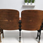 Home & Living > Furniture - 5 Vintage Wood Folding Theater Seats, Auditorium Seats, Entryway Bench, E16 by The Old Grainery