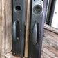 Home & Living > Home Improvement > Hardware - Door Handle Pull Plates, Vintage Black Matte Escutcheon Plate, Mortise Trim...