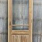 Antique French Single Door(31 x91.5) Glass Pane Door with Jamb, Encased Door T18