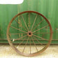 2 Cast Iron Implement Wheels, Wagon Wheel, Tractor Steel Rims, Industrial Age E