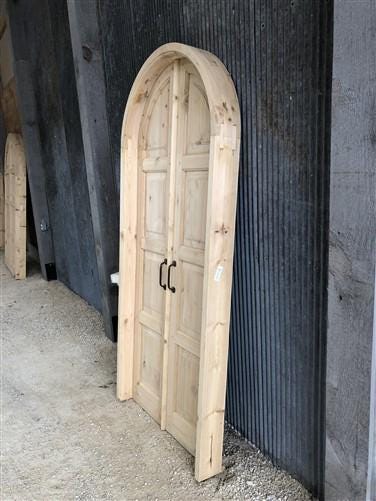 Home & Living > Home Improvement > Doors & Locks > Doors - Arched French Double Door (36x80) Panel Doors, European Styled...