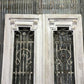 Antique French Double Doors (39.5x92) Wood Iron Doors, European Doors D239