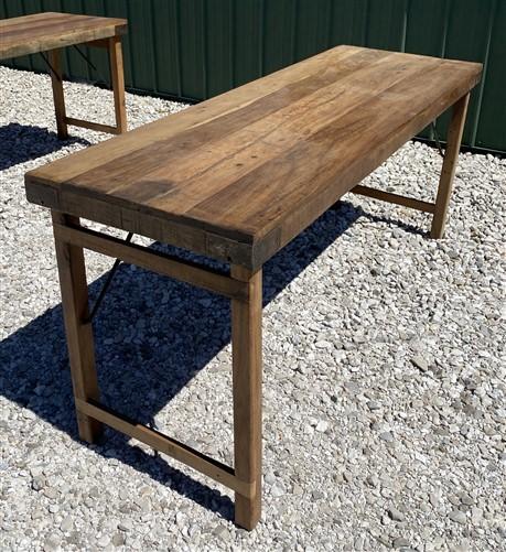 Rustic Folding Table, Vintage Dining Room Table, Kitchen Island, Sofa Table, B59