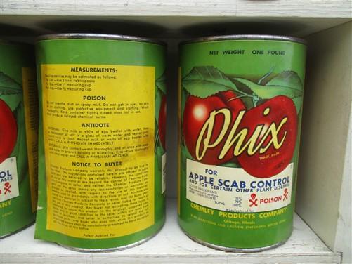 Phix Salesmans Sample Case, Apple Scab Control, Vintage Advertising,